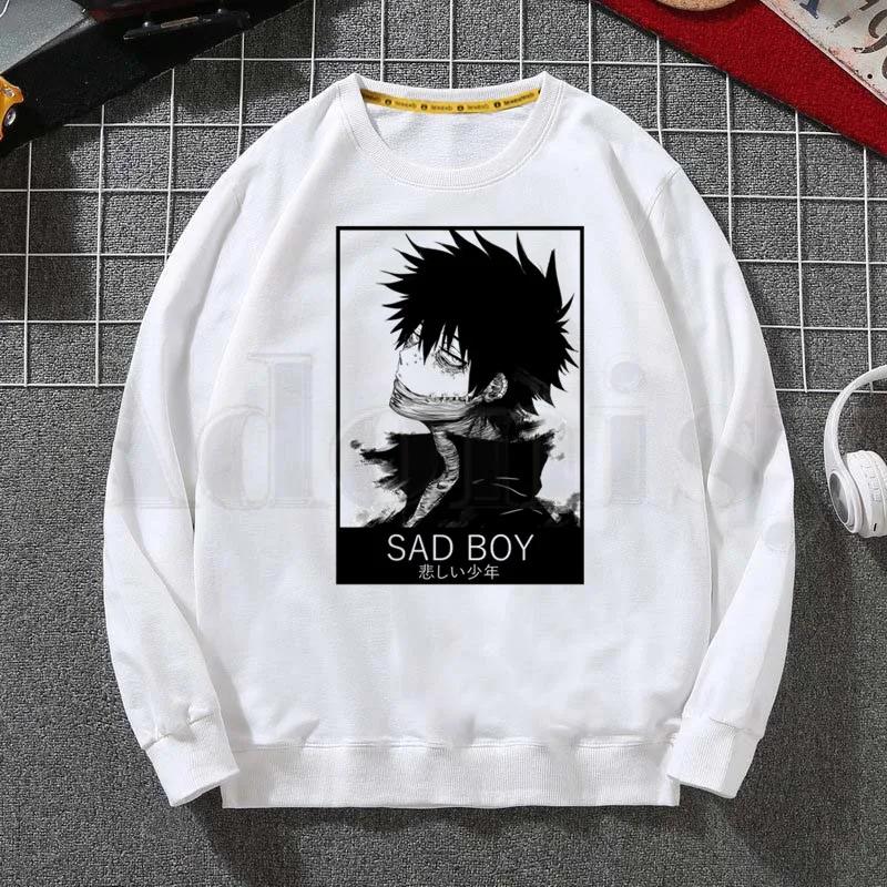 

Худи MHA Merch с аниме Dabi, свитшот, трендовая мужская одежда с принтом, мужские толстовки в стиле хип-хоп с круглым вырезом для мужчин