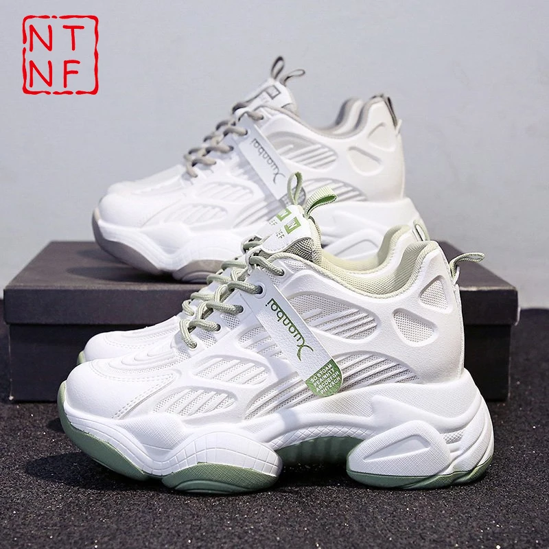 

Chunky Sneakers Women Shoes 2021 Fashion Thick Sole Breathable Platform Sneakers Women Casual Ladies Sport Shoes Chaussure Femme