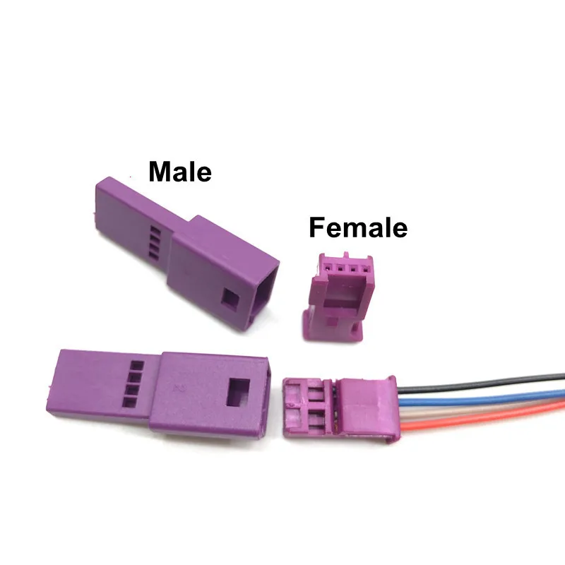 5 шт./лот 4Pin мужского и женского пола автомобиля атмосферная лампа Разъем клеммы