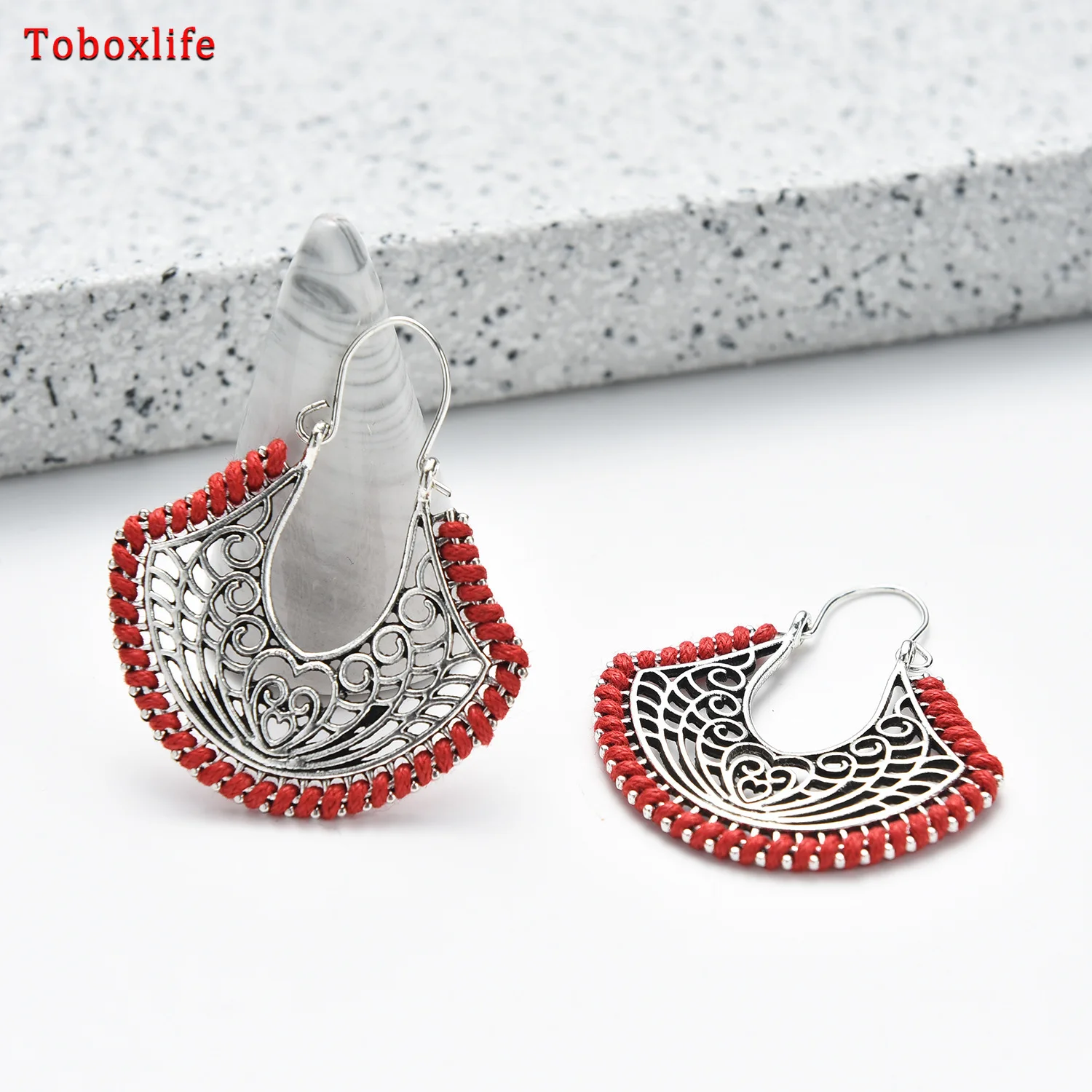 Серьги подвески Toboxlife Модная бижутерия серьги с обмоткой 2020 геометрические из