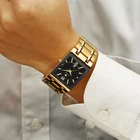 Мужские часы лучший бренд класса люкс WWOOR золото черный квадрат кварцевые часы мужские 2020 водонепроницаемые золотые мужские наручные часы 2019