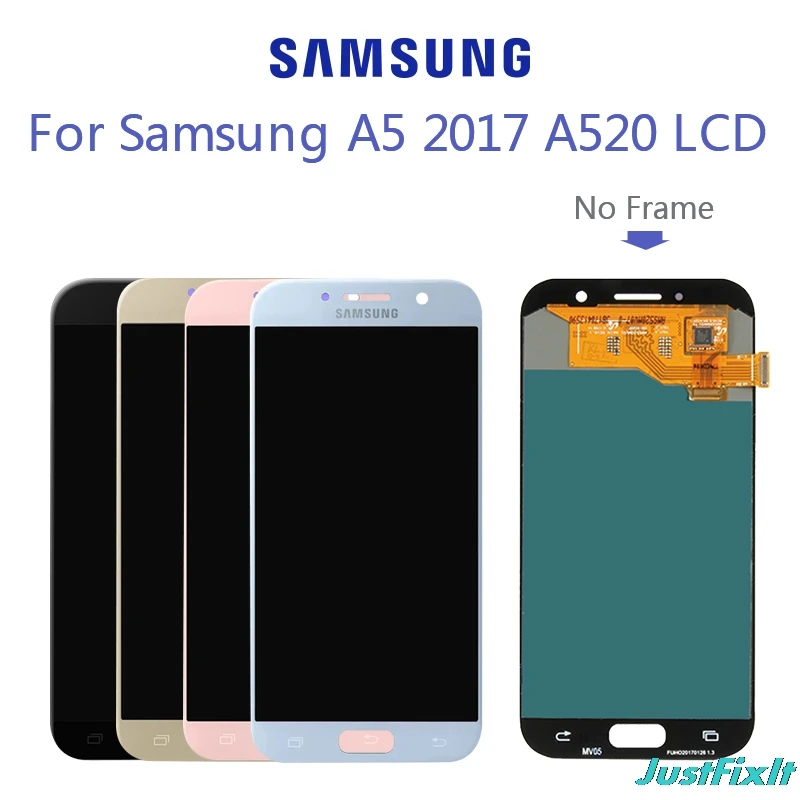Оригинальный супер AMOLED ЖК дисплей для SAMSUNG Galaxy A5 2017 A520 A520F SM сенсорный экран