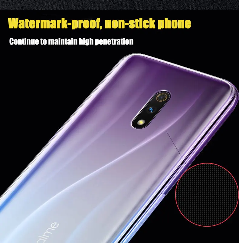Чехол для OPPO Realme 5/5 Pro прозрачный силиконовый чехол-бампер из ТПУ мягкий чехол на