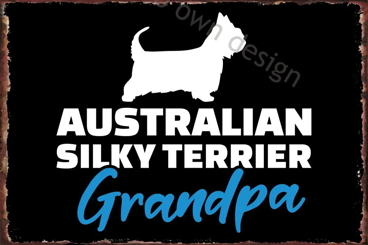 

Австралийский Шелковистый Терьер, Ретро винтажный металлический знак, жестяной знак, оловянные пластины, Настенный декор для творчества, д...