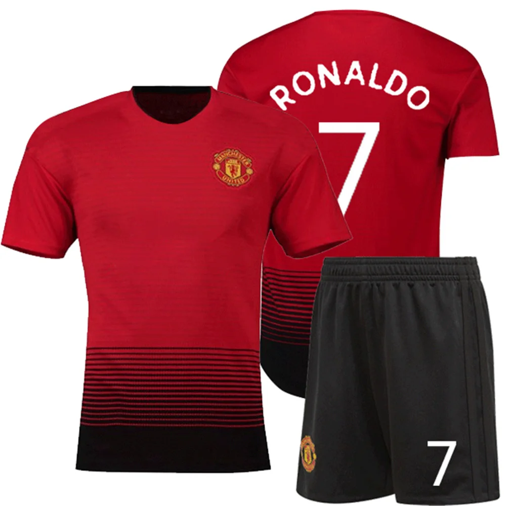 Новинка 2021 Мужская футболка Ronaldos трикотажная Первой лиги взрослая модель 2022 MU