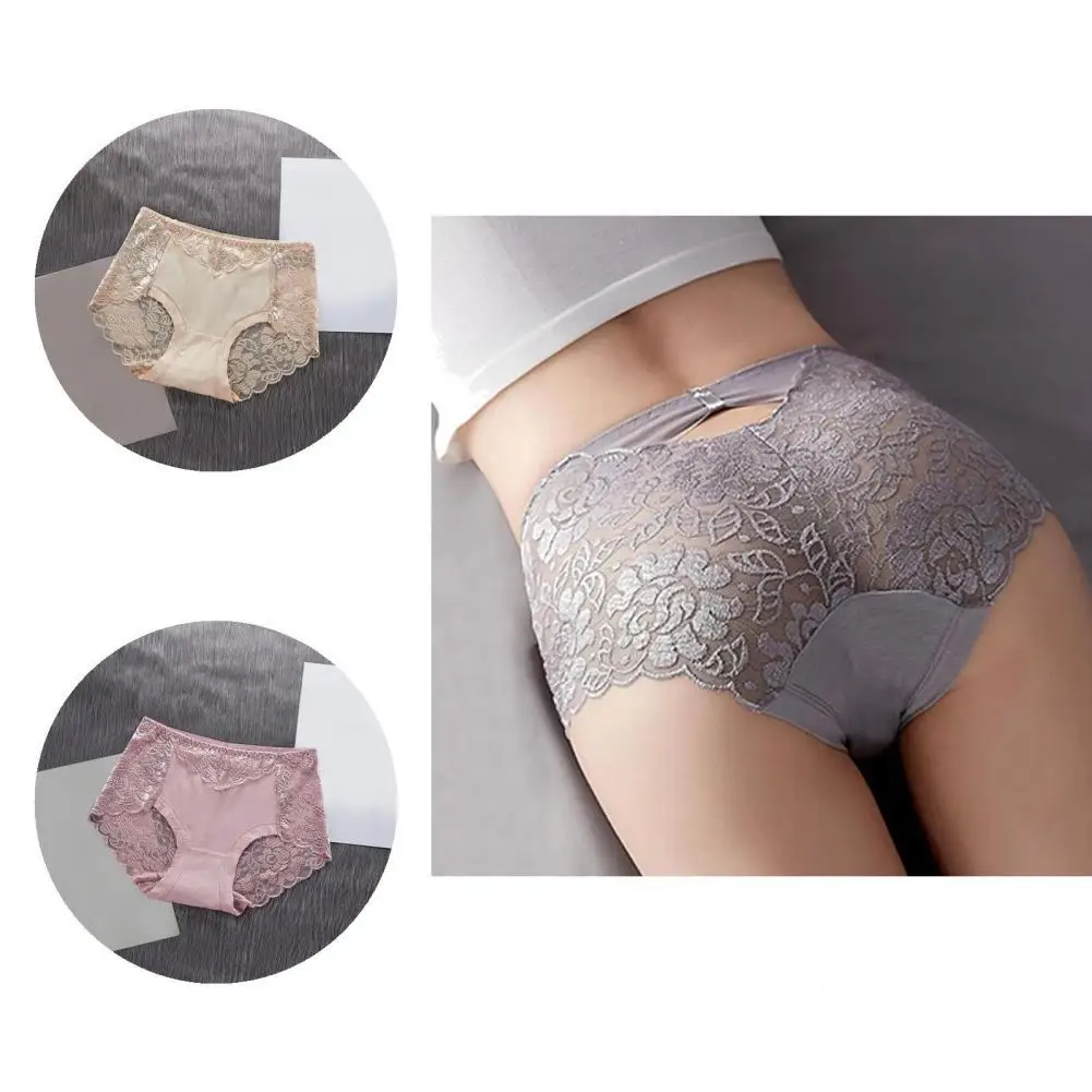 

Ladies Popular Wear-resistant Seamless Panties Underwear Women Underpants Solid Color for Bathroom