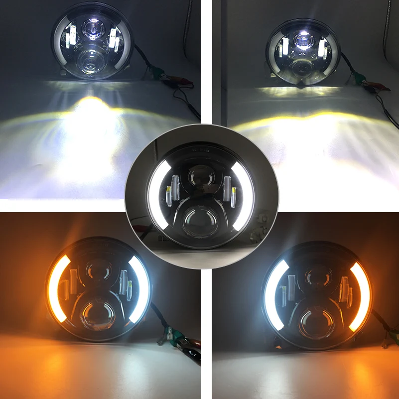 Универсальный 7 "светодиодный автомобильный светильник для мотоцикла H4 Phare Farol
