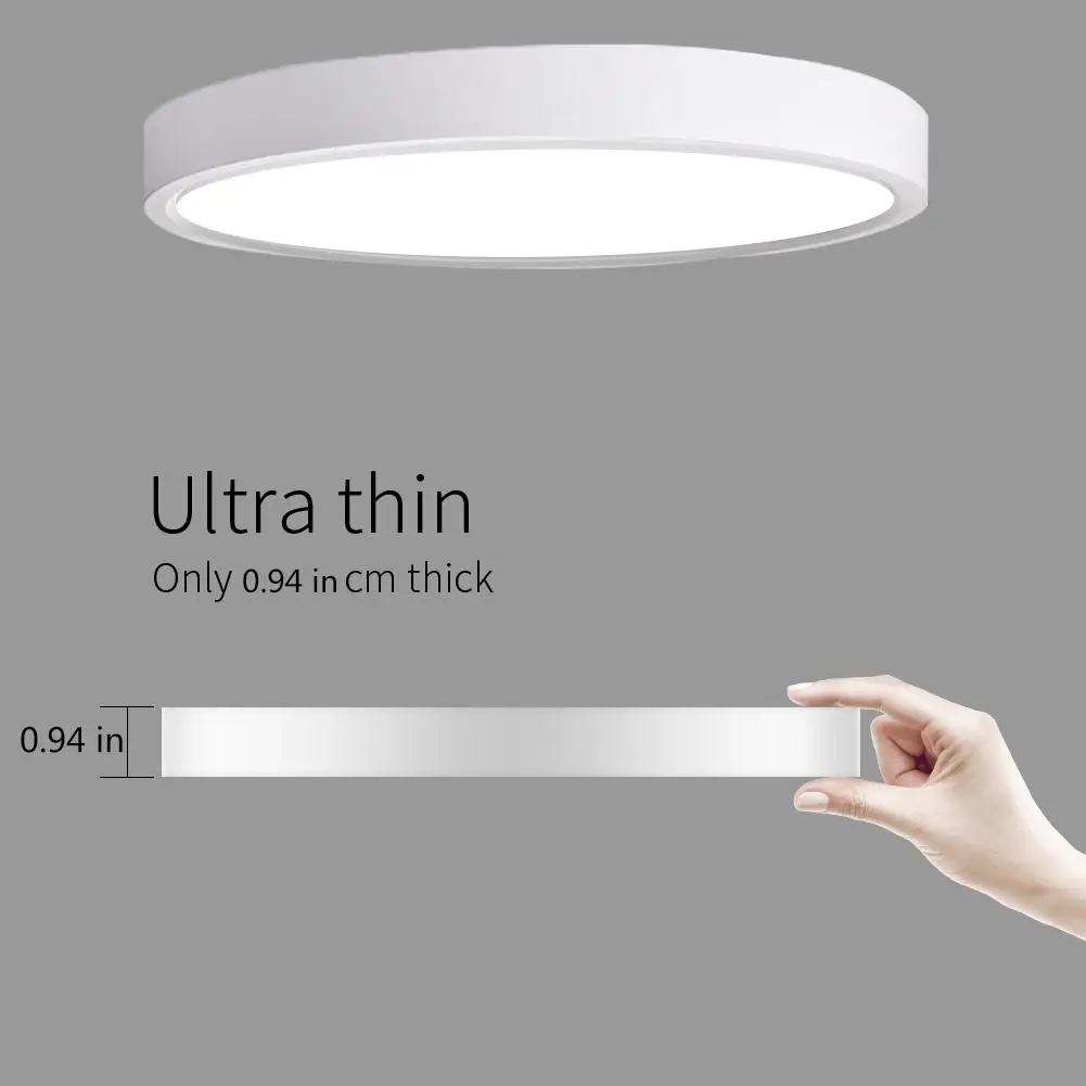 Ультра тонкий светодиодный потолочный светильник 18 Вт современный для гостиной 3