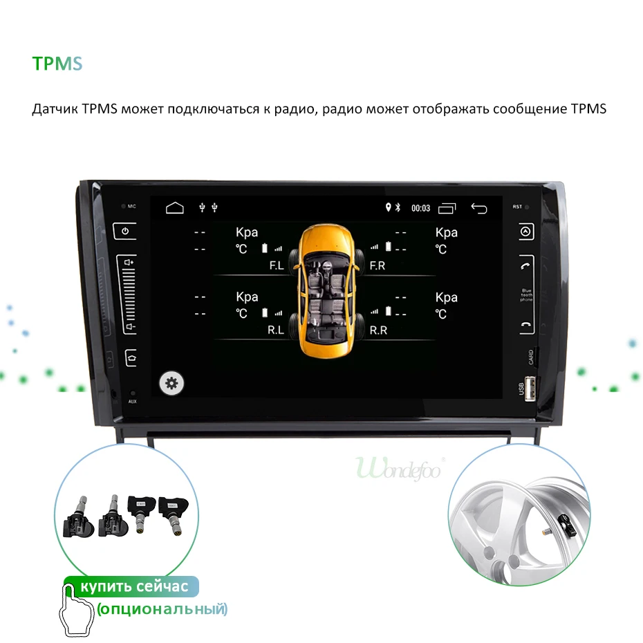 " ips экран Android 9,0 4G 64G 2 DIN Автомобильный gps для TOYOTA Sequoia Tundra нет dvd-плеер Радио Стерео навигационный приемник