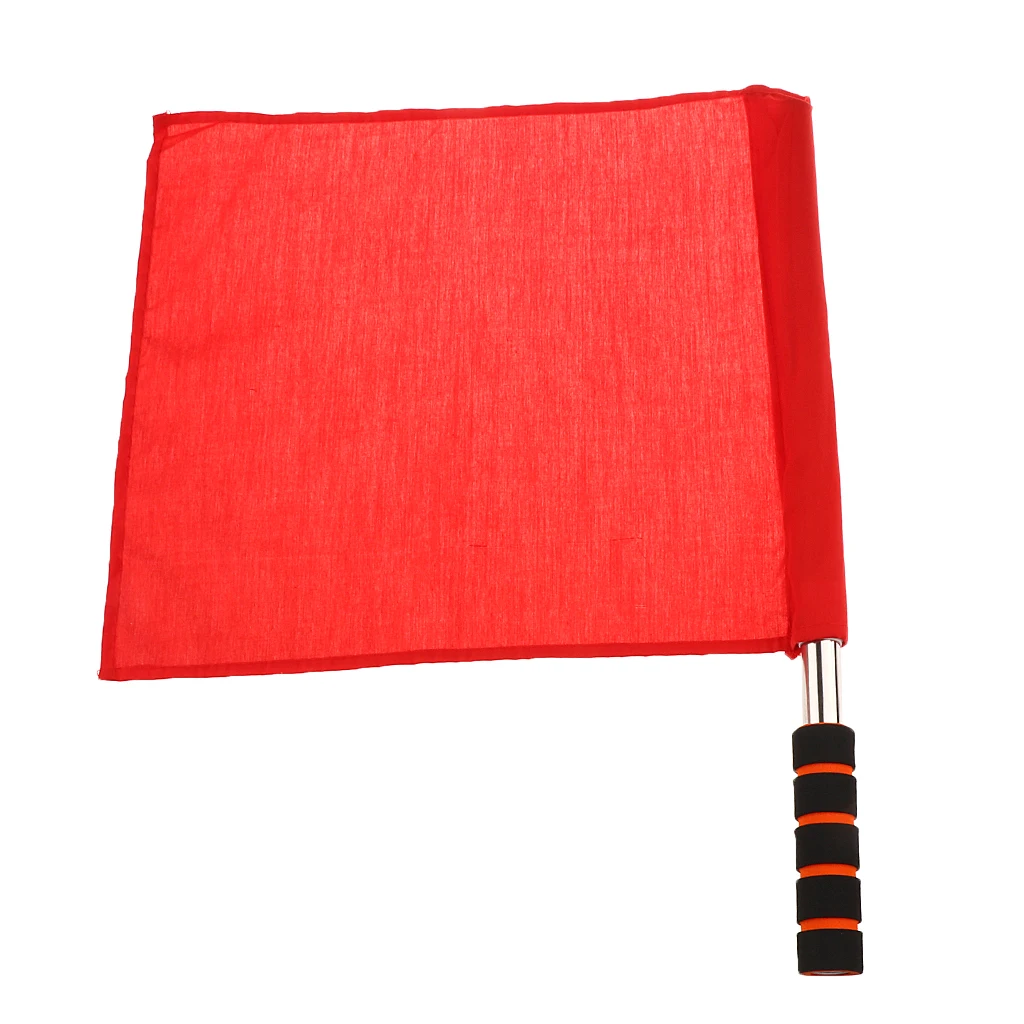 

Hot Sale Athletic Handheld Flag Referee Football Soccer Hocky Lineman Flag Hand Flag Competition Flag Sports Accessory