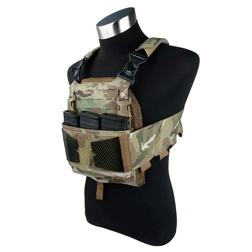 

TMC New Airsoft MA-81B Plate Carrier Lightweight Tactical Vest Multicam Composite Fabric TBS033