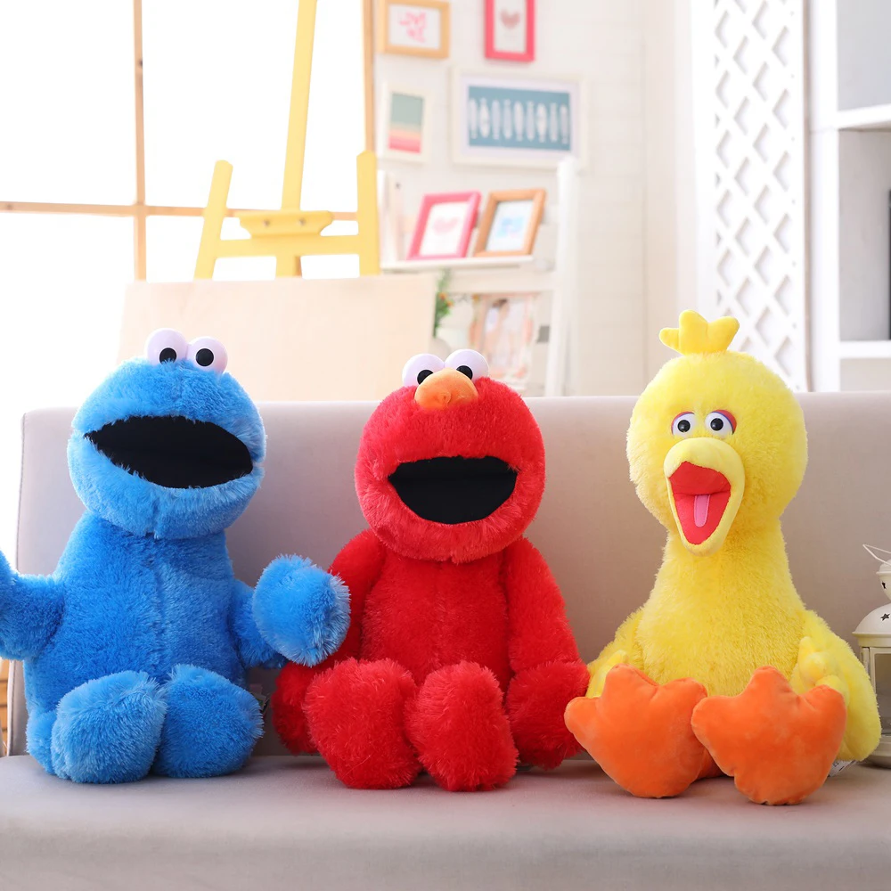 Мультяшная плюшевая кукла Elmo с изображением печенья из мультфильма Улица Сезам