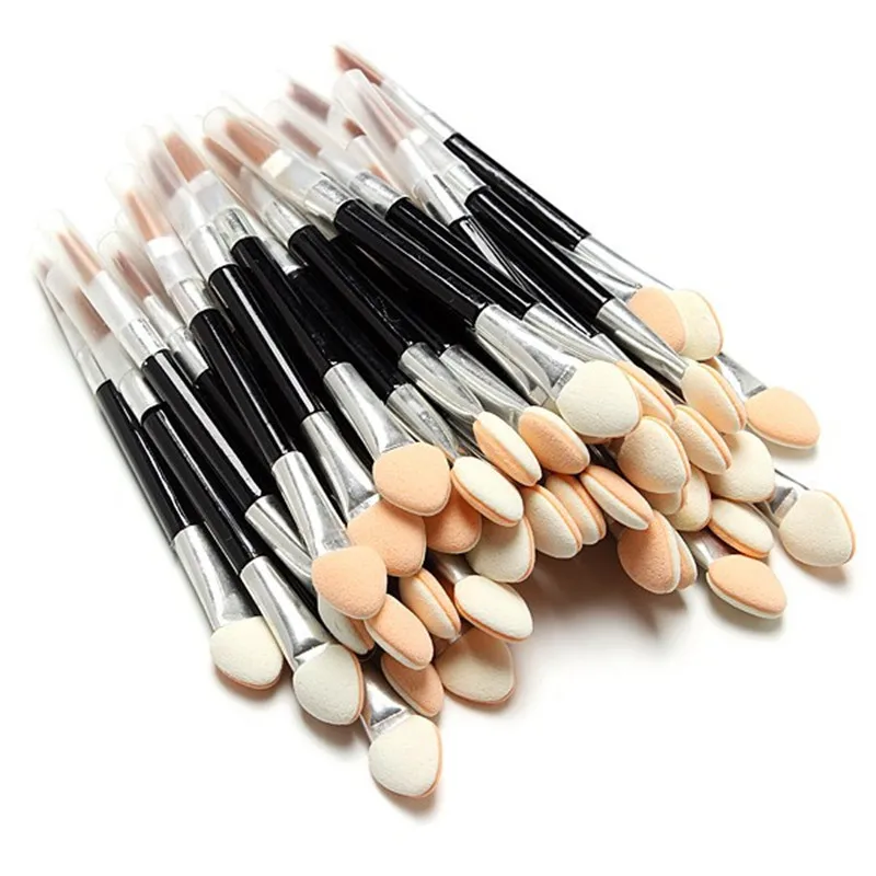 10 шт. тени для век аппликатора Pro губка с двумя концами Make Up поставки Портативный