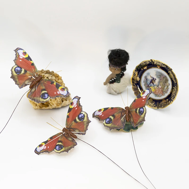 

Artificial feather butterfly garlands Nordic modern home decoration room inserted into the vase living room garden accessories