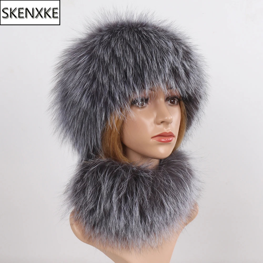 Женские зимние сапоги из натурального Лисьего меха наборы шарф шапка мягкой