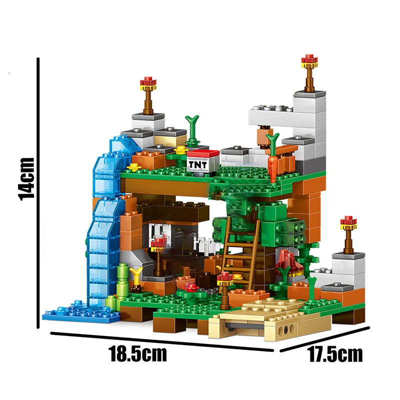 

378PCS Bagged 4N1 Building Blocks Toys For Kids Puzzle Colorful Bricks Convertible Miniature Landscape DIY gift