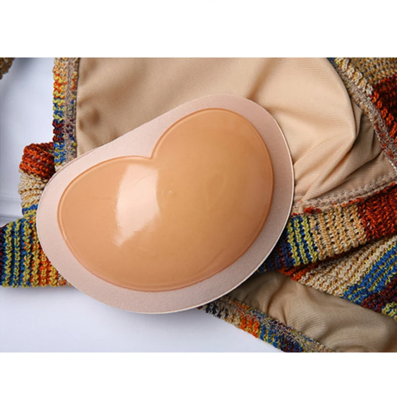 

1Pair Heart-shaped Chest Pad Thickened Self-adhesive Sponge Push Up Pad for Bikinis Swimsuit Bra BMF88