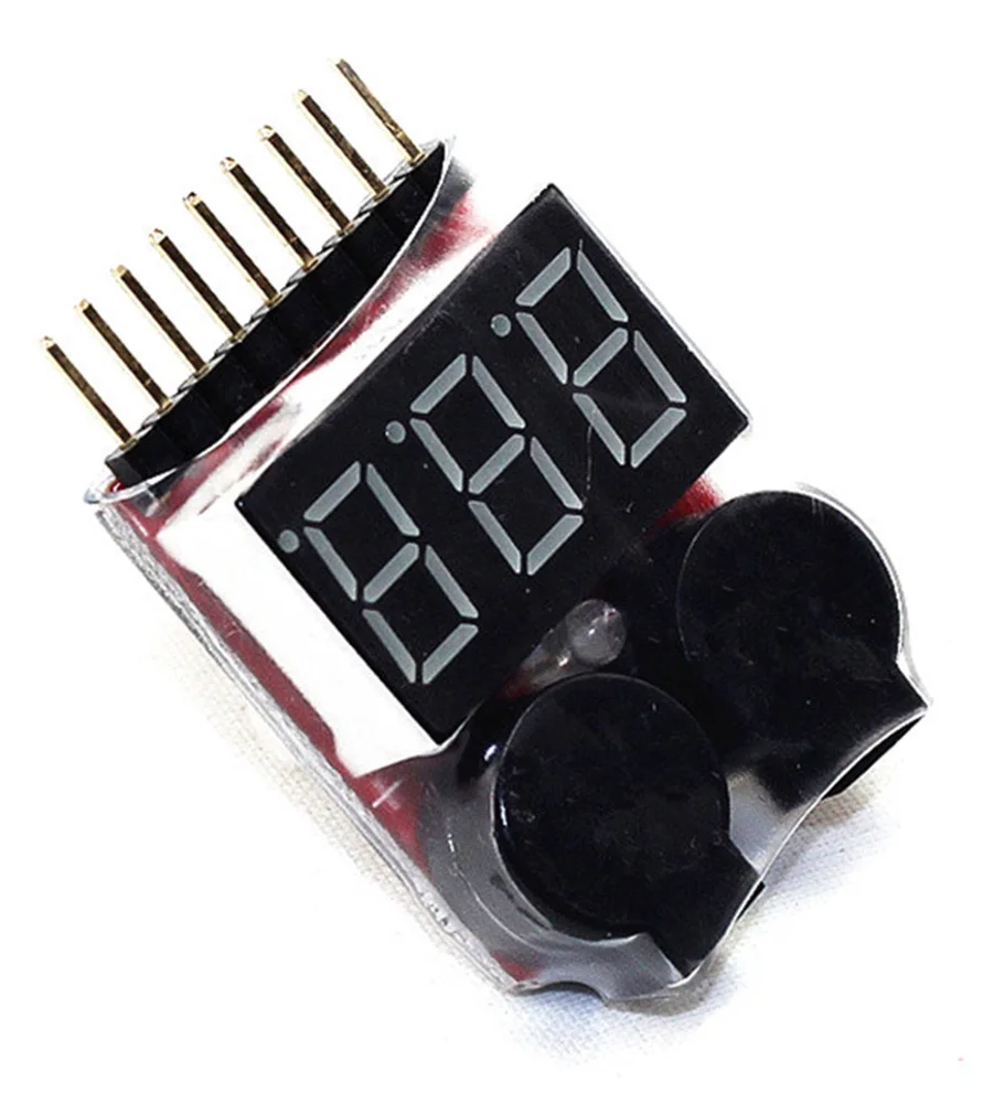 Светодиодный тестер напряжения RC Buzzer 1 8S Lipo Alarm Warner Schutz Checker|Беспроводные модули| |