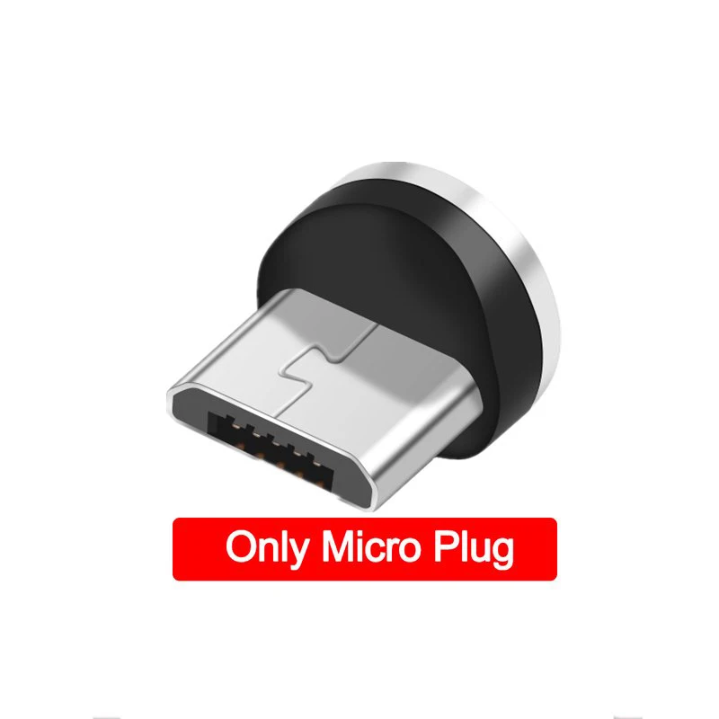 Магнитный Кабель Micro-USB для OPPO A1K A3S AX7 A5 A7 A9 F5 F7 F9 huawei Y5 Y6 Y7 Y9 QC 3,0 быстрой зарядки автомобильное зарядное устройство - Цвет: Only Micro Plug