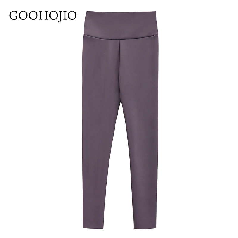

GOOHOJIO 2021 Spring and Autumn High Waist Leggings Women Tight Straight Leggings for Women Fashionable Chic Women Leggings
