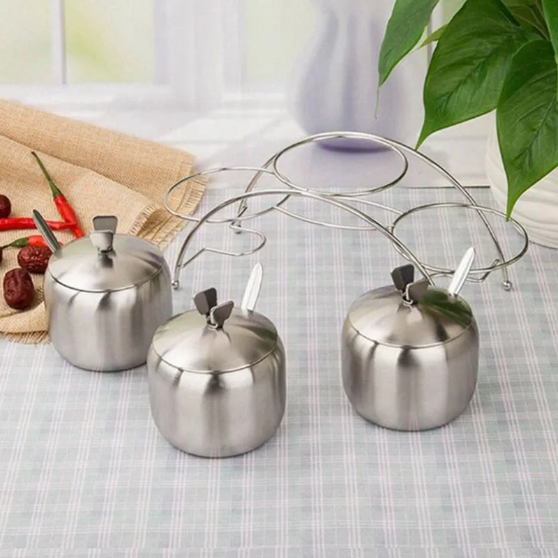 Нержавеющая сталь баночка для специй соли перечница канистра креативные мост