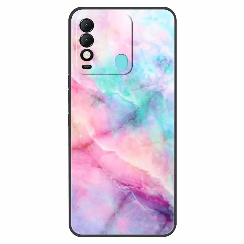 Чехол для Tecno Spark 8 8P 8C мраморный Мягкий силиконовый чехол на заднюю панель Spark8 C P