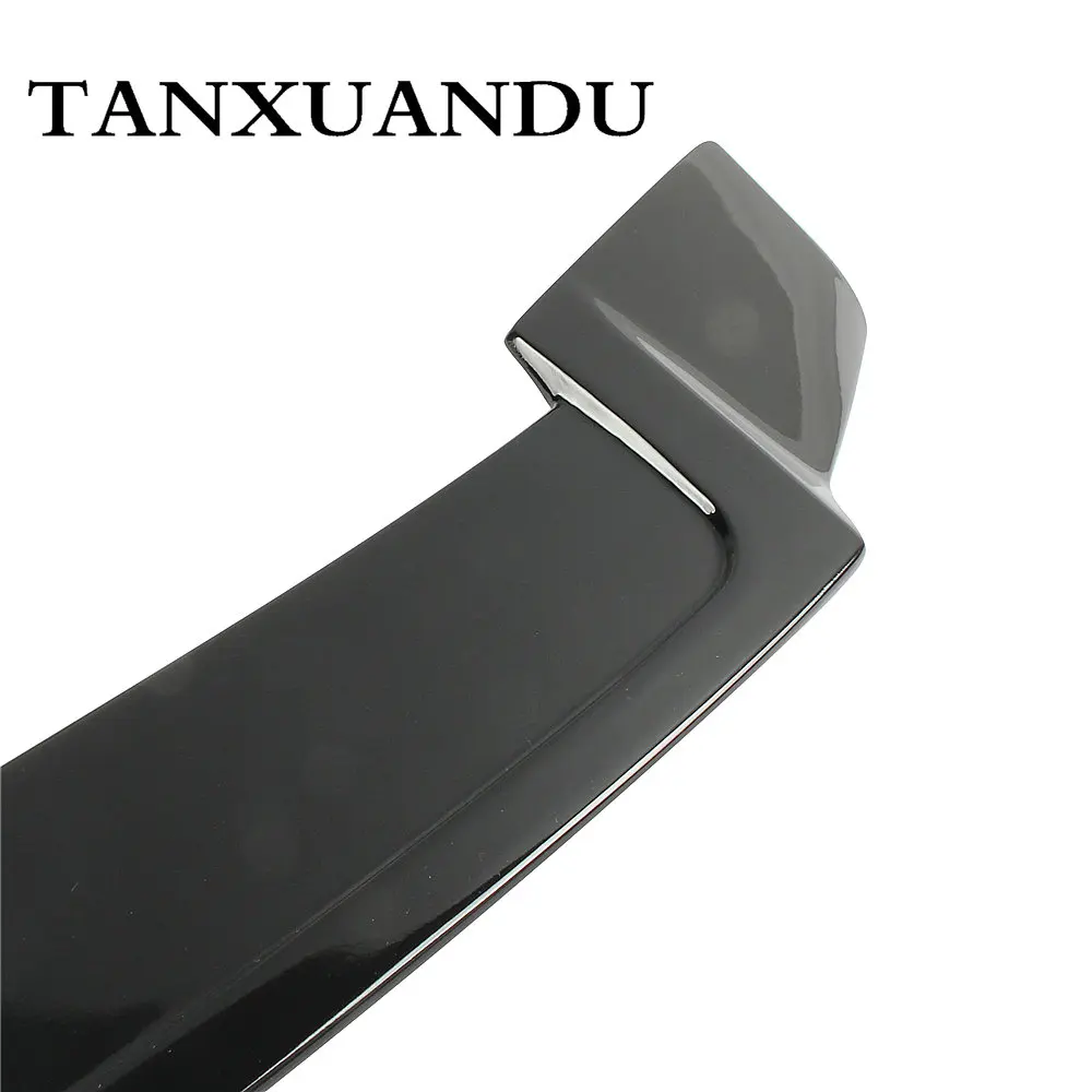 1026 Окрашенный черный блеск ABS задний багажник спойлер крыло отделка тайский