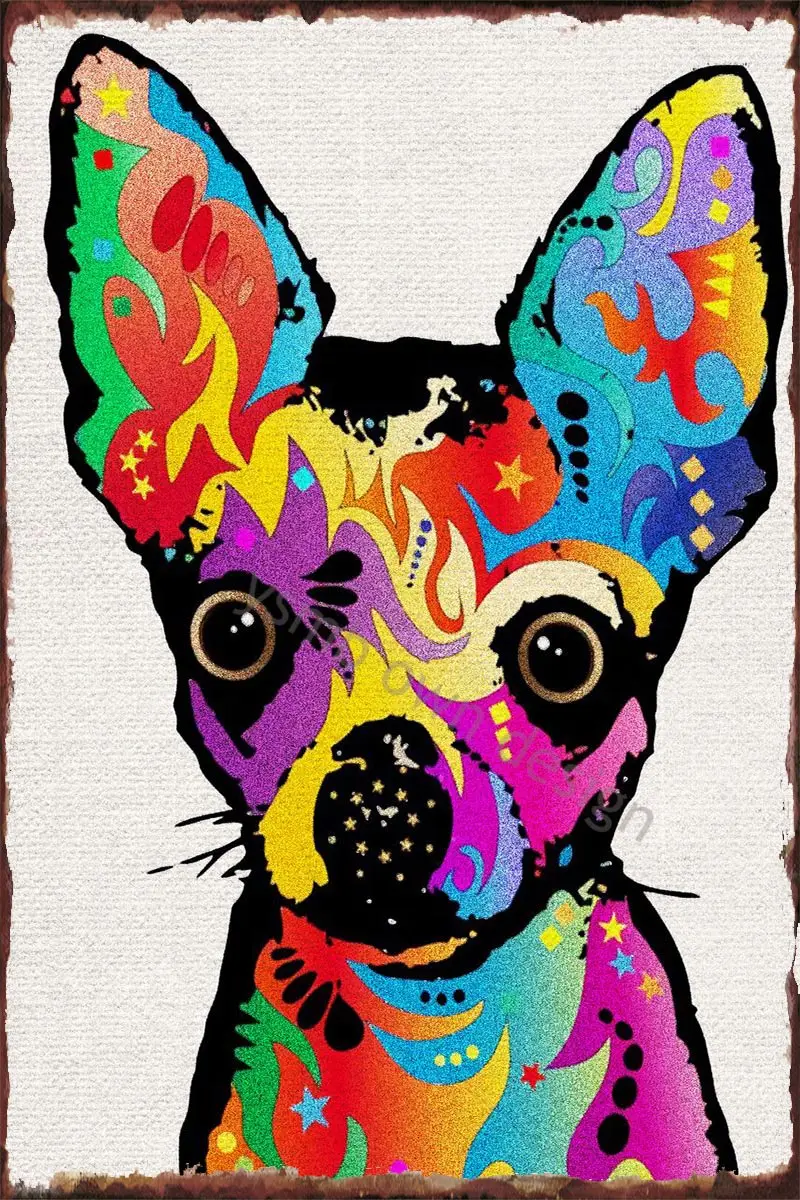 

Винтажный металлический знак чихуахуа в стиле ретро, жестяные таблички, Настенный декор, украшение для дома, клуба, мужская пещера, кафе, паб...