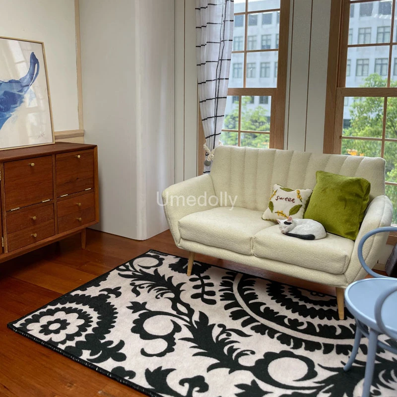 1 шт. миниатюрный ковер для кукольного домика масштаб 1/12 или 1/6 | Игрушки и хобби