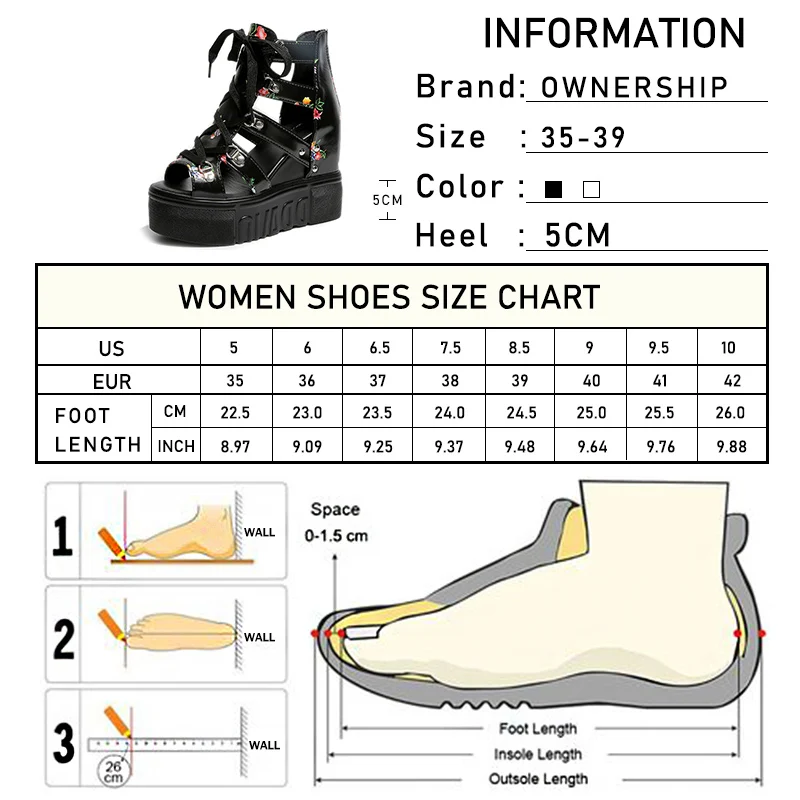 

Summer Woman Sandals Female Rome Platform Wedges Ladies Lace Up Flower Shoes 2020 Women's Fashion Comfortable Footwear