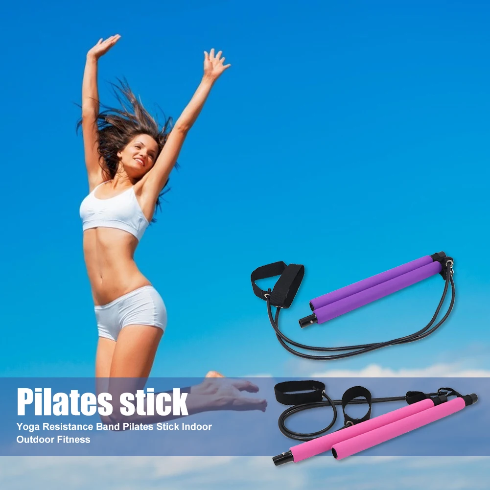

Multifunctional Pilates Stick Yoga Defending Abdominal Abdomen Female Chest Expander Arm Pull Rod Training Equipment