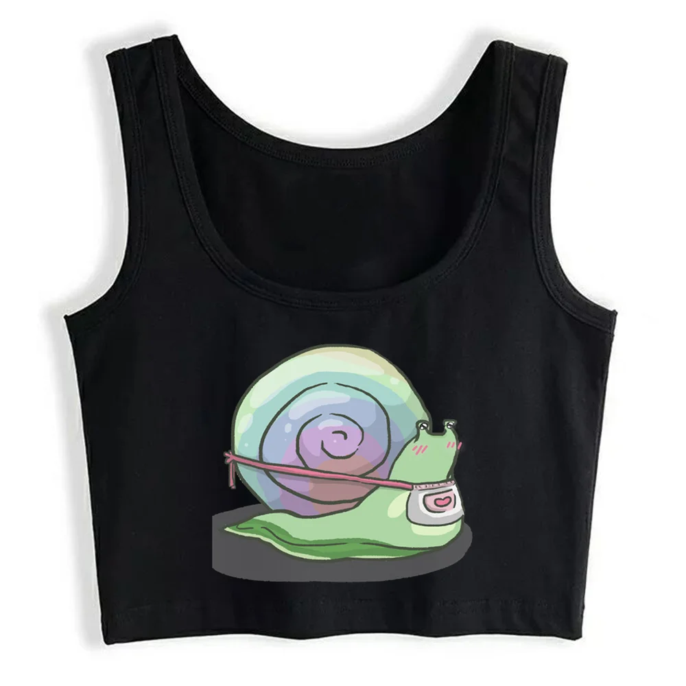

Crop Top Women Snail Waifu Grunge Aesthetic Gothic Y2k Tank Top Female Clothes