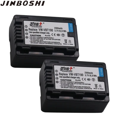 2X Battery 4X VW-VBT190 VW VBT190 Батарея для цифрового фотоаппарата Panasonic HC-V270, HC-V380, HC-V510, HC-V520, HC-V550, HC-V700, HC-V110, HC-V130, HC-V160 - Цвет: 2X Battery