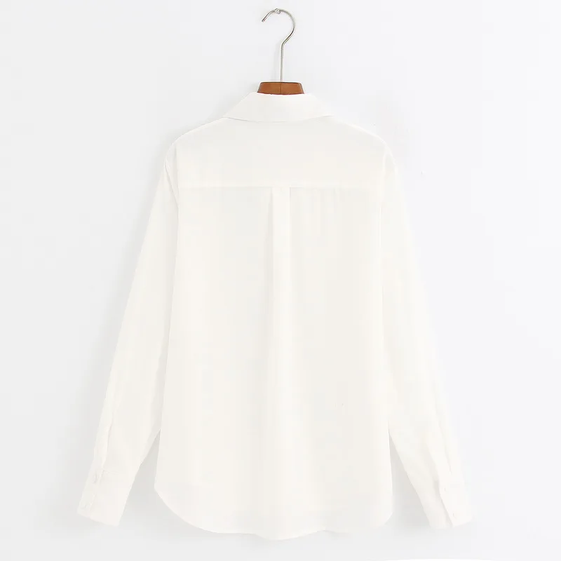 Женская блузка весна 2020 новые модные топы с длинными рукавами современные