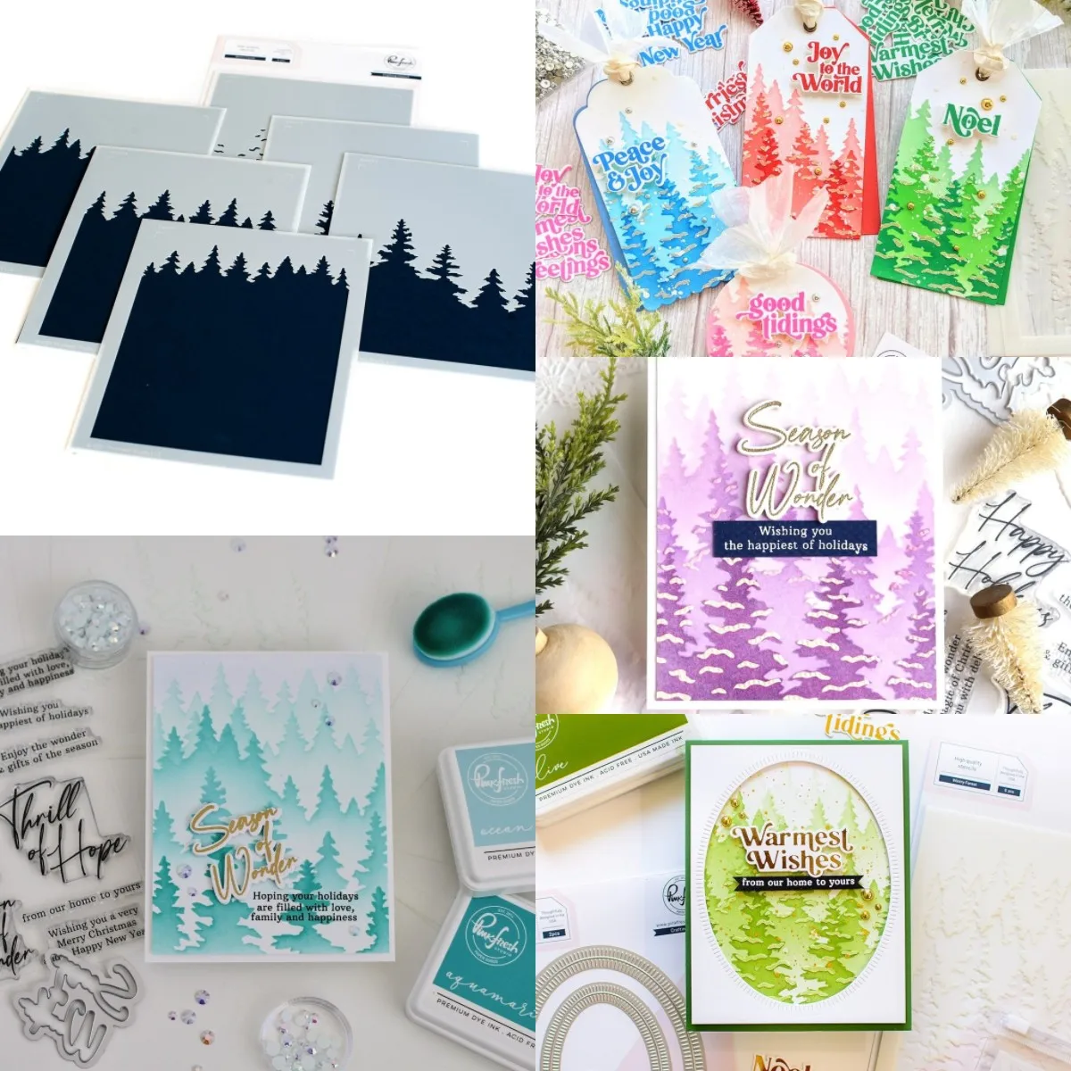 

New for 2021 Arrive Wintry Forest Stencil DIY Scrapbooking Paper Handmade Album Stamp Dies Sheets Greeting Card Handmade