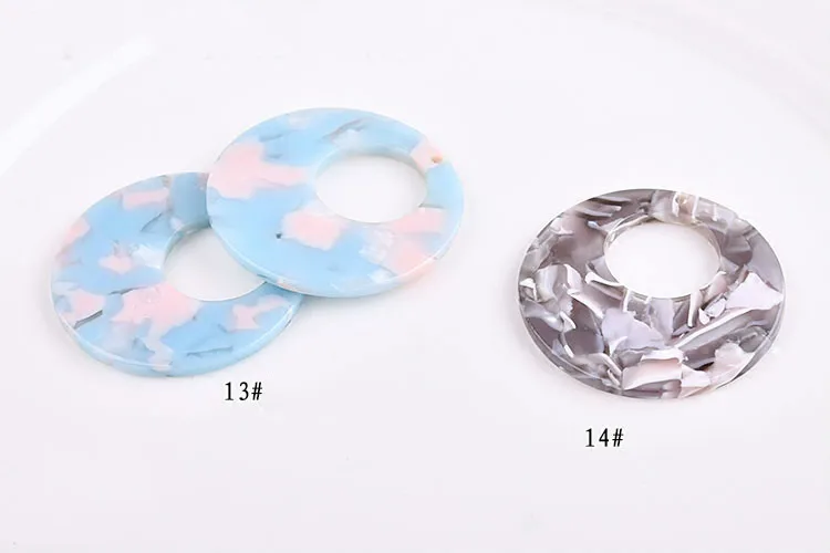 Цветные круглые серьги ручной работы Корейская Подвеска из ацетата аксессуары