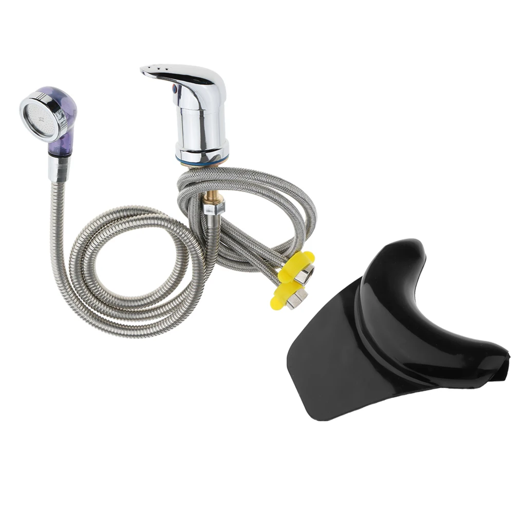 60 см горячей и холодной кран спрей шланг комплект салон шампунь чаша для ухода за