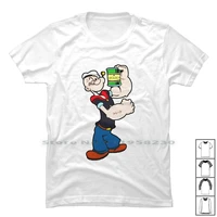 power with spinach t shirt 100 cotton illustration popular cartoon power movie with spin some hot we pi ny