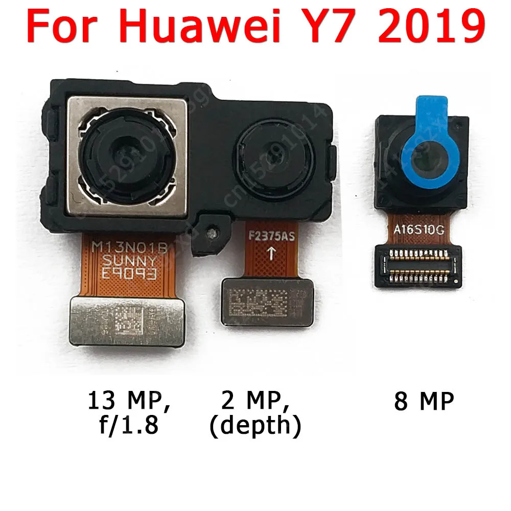 Оригинальная передняя и задняя камеры для Huawei Y7 Pro 2018 2019 модуль основной гибкой