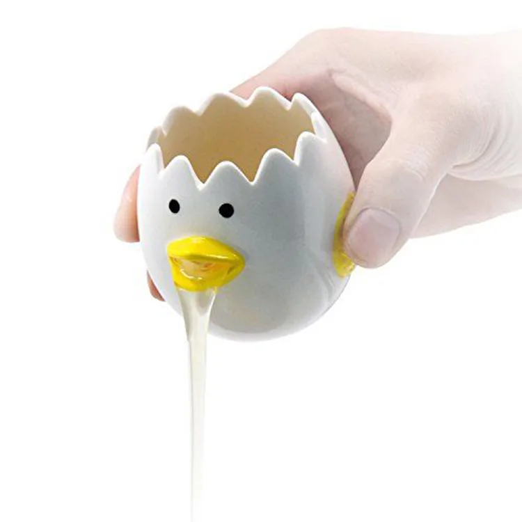 

Ceramic Egg White Separator Cute Creative Egg Separator Egg Tools Egg Yolk Protein Separator Filter Baking Tool Kitchen Gadgets