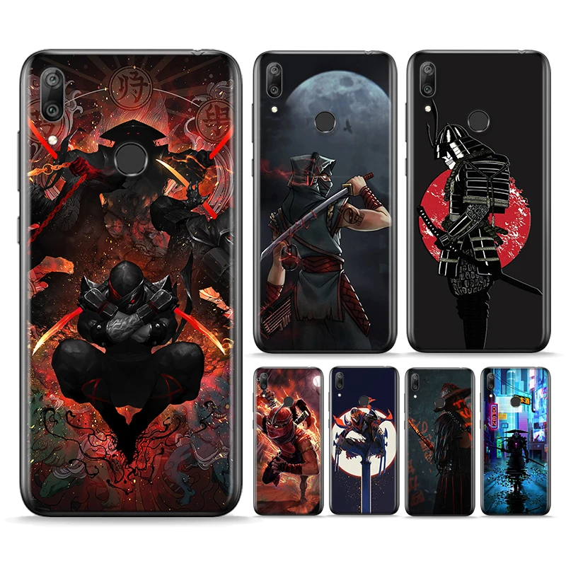 Japan Samurai Ninja Silicone Cover For Huawei P Smart 2021 2020 Z S Plus Mate 30 20 10 Pro Lite 2019 2018 Phone Case