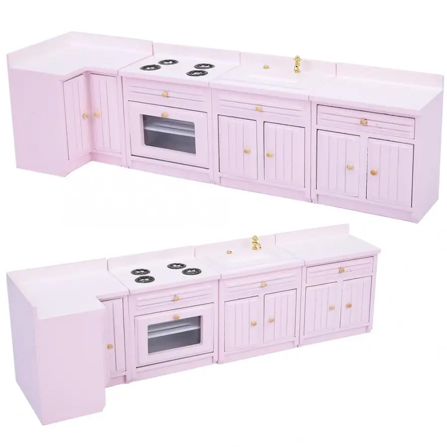 Миниатюрный Кукольный домик аксессуары для кухни набор кухонной платформы