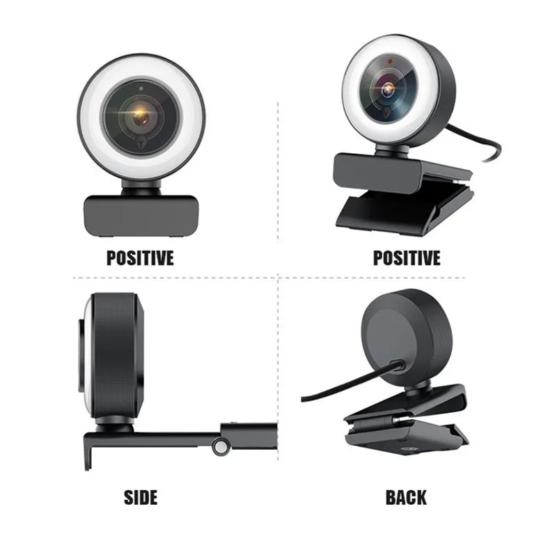 

Full HD 1080P webcam with microphone fixed focus used for PC laptops 1080P webcam used for online learning meetings