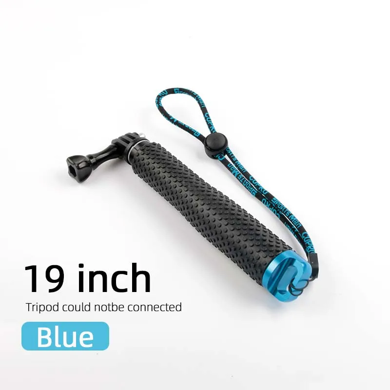 19inch Blue Портативная селфи-палка для GoPro Hero 7 6 5 4 Экшн-камера раздвижной монопод для Xiaomi Yi 4K Sjcam Sj4000 Eken H9 аксессуары для камеры - Цвет: 19inch Blue