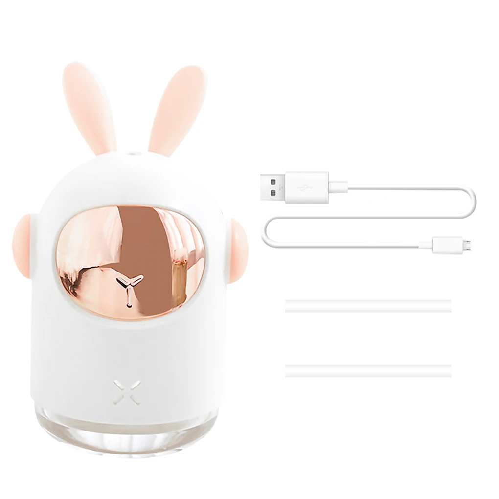 

Air Humidifier USB 300ml Humidifier Cartoon Portable Aromatherapy Diffuser with Colorful Light for Household Bedroom Office