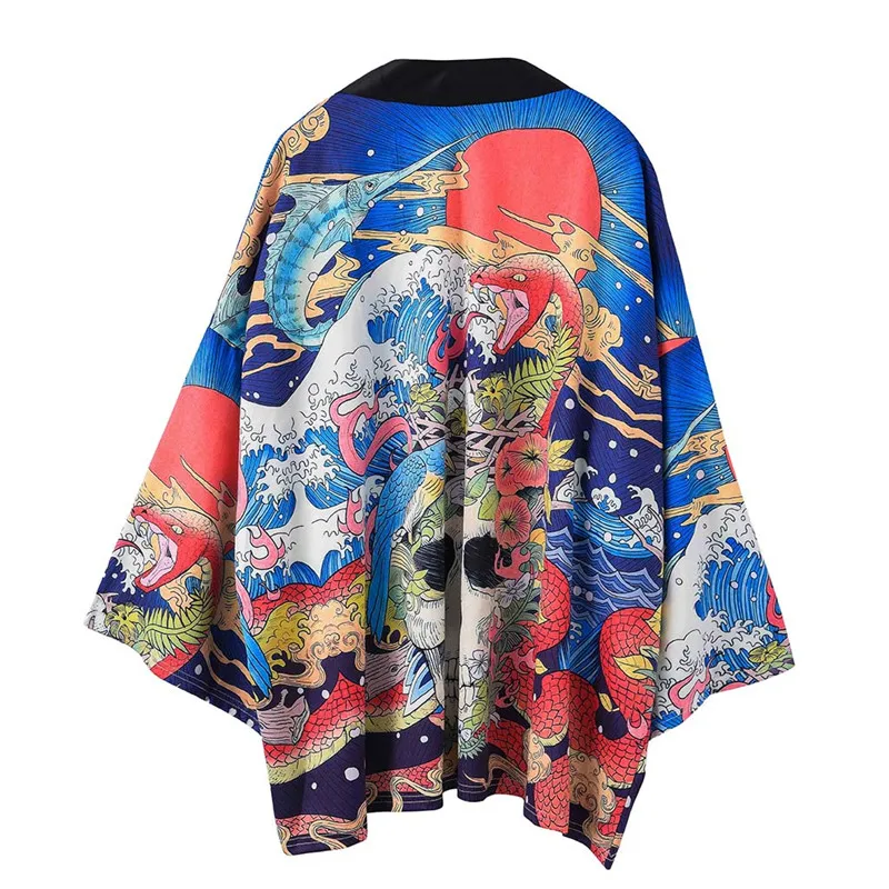 

Harajuku Kimonos Women 2019 Blouse Japanese Fashion Obi Yukata Female Samurai Kimono Japones Haori Karate Kimono Cosplay FF2066