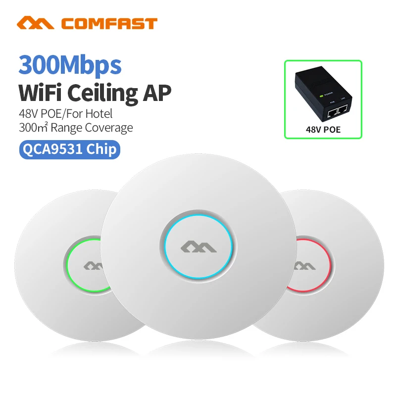 COMFAST 300 м Wi-Fi потолочный Беспроводной AP 802.11b/g/n QCA9531 Системы 8 POE открыть DDWRT точка |