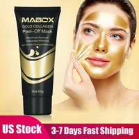 2pcs gold collagen peel off mask 24k gold facial mask anti aging wrinkles lifting firming whitening tear off masks skin care