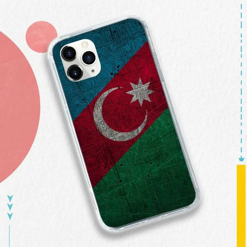 

Azerbaijan buta flag fashion design Phone Case for iPhone 11 12 pro XS MAX 8 7 6 6S Plus X 5S SE 2020 XR luxury design shell