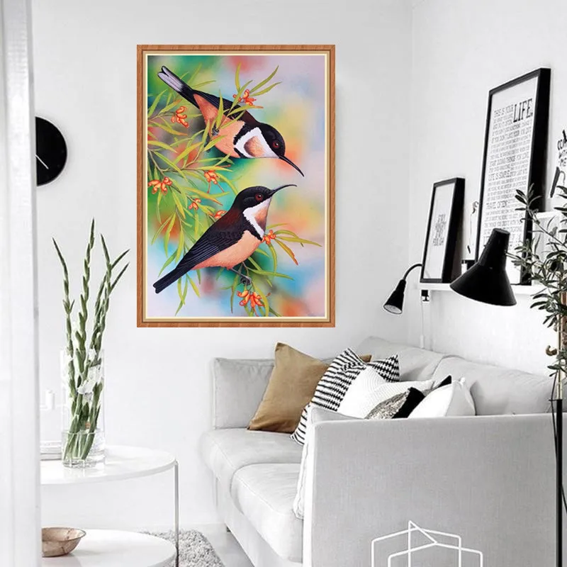 5D новый полный цветком из страз и алмазная с изображением птицы живопись вышивка